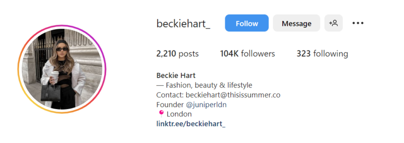 Beckie Hart / instagram